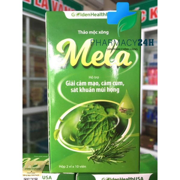 Combo 5 hộp MELA- Viên xông thảo mộc của GOLDEN HEALTH USA