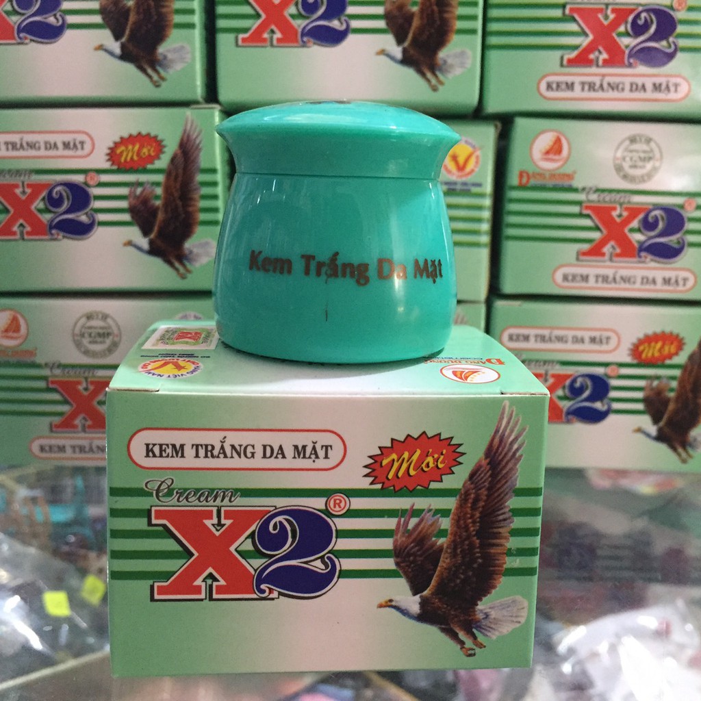 Kem X2 trắng da mặt 12g giá bao bì 83.5k