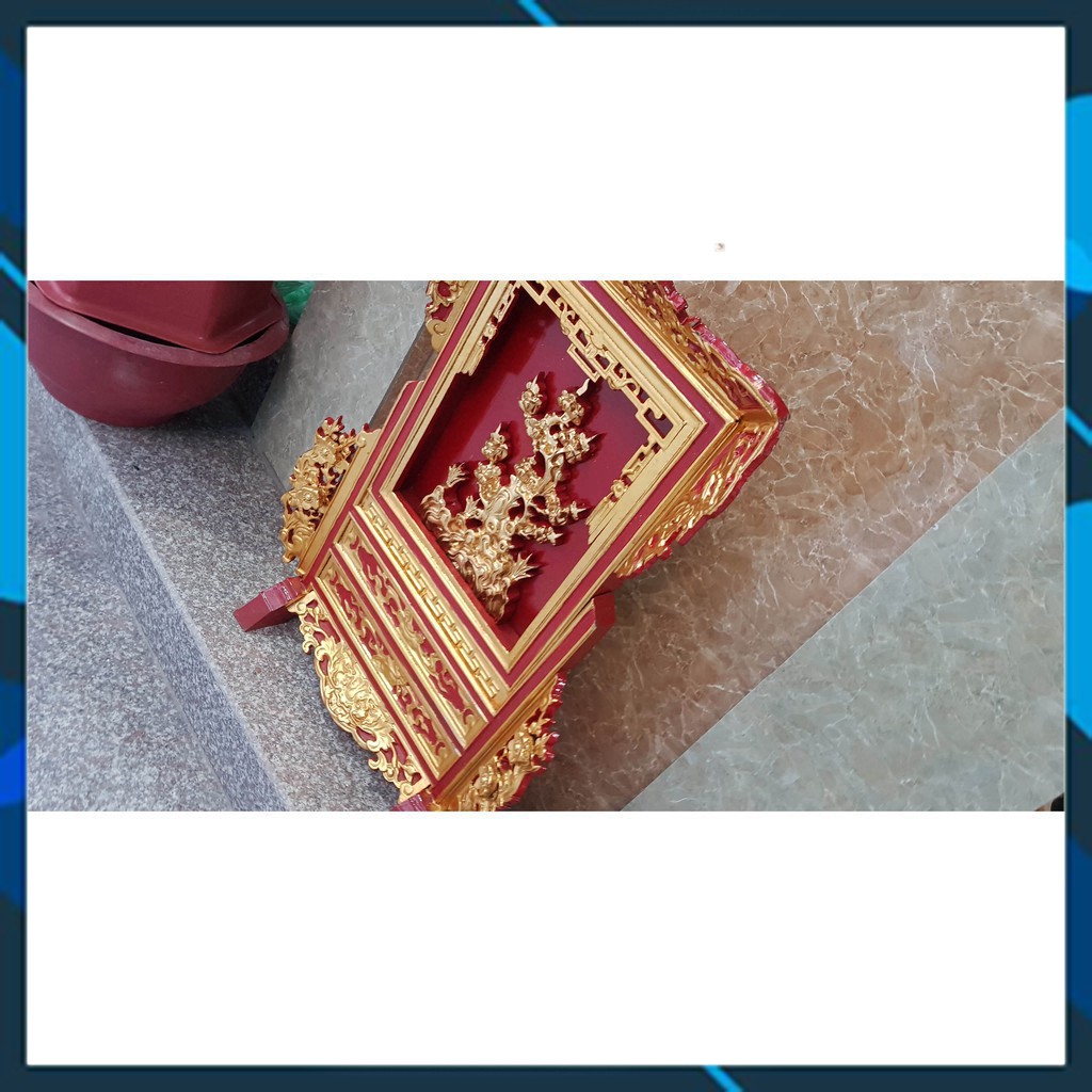 Giá gương cây tùng gỗ mít khám thờ cao cấp sang trọng