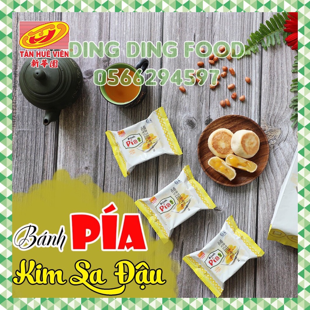 Date Mới -  Bánh Pía Mini Kim Sa Đậu Trứng 40g Tân Huê Viên Đặc Sản Sóc Trăng, Không Sầu Riêng, DING DING FOOD