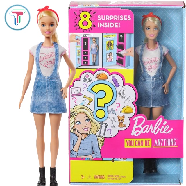 Búp Bê Barbie Hộp Quà Bí Mật 8 Bất Ngờ - GLH62