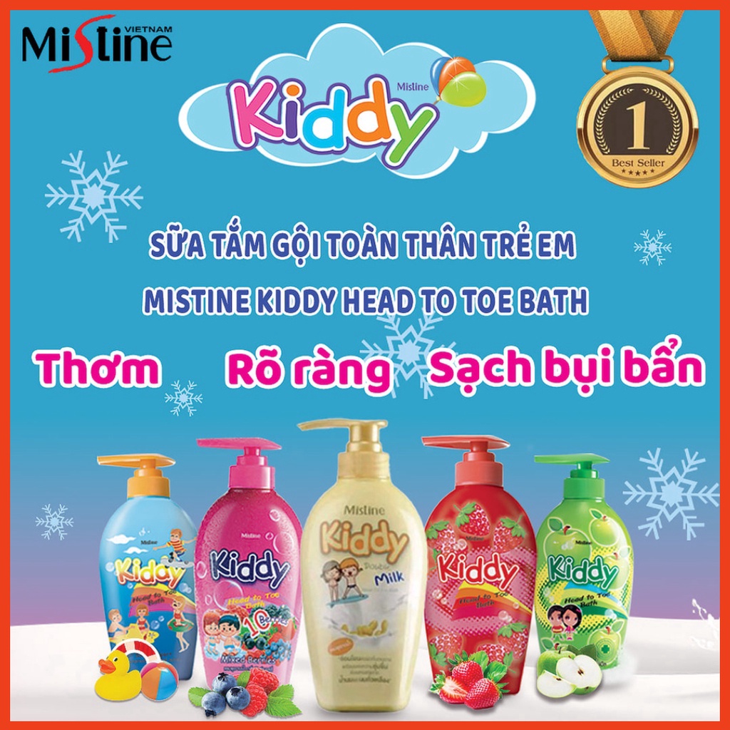 Tắm Gội Toàn Thân 2in1 Cho Bé Mistine Kiddy 400ml Thái