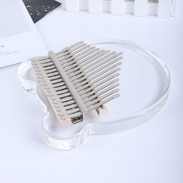 Đàn kalimba 17 phím trong suốt nguyên khối Mahagony KIMI000012