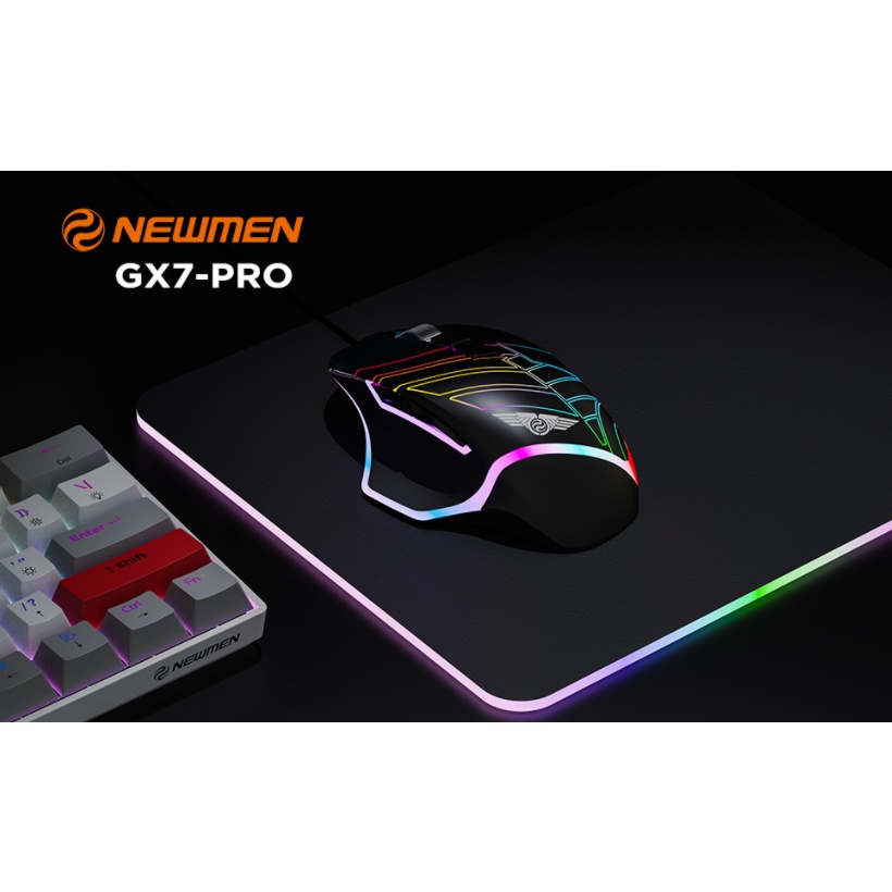 CHUỘT GAMING NEWMEN GX7 PRO LED RGB CHÍNH HÃNG