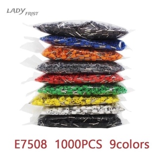 E7508 Crimp Terminal Tubular Yellow Black Blue Gray Prevents Corrosion