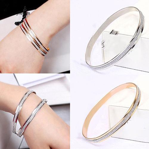Vòng đeo tay kiểu dáng đơn giản thanh lịch cho nữ 2 màu tùy chọn