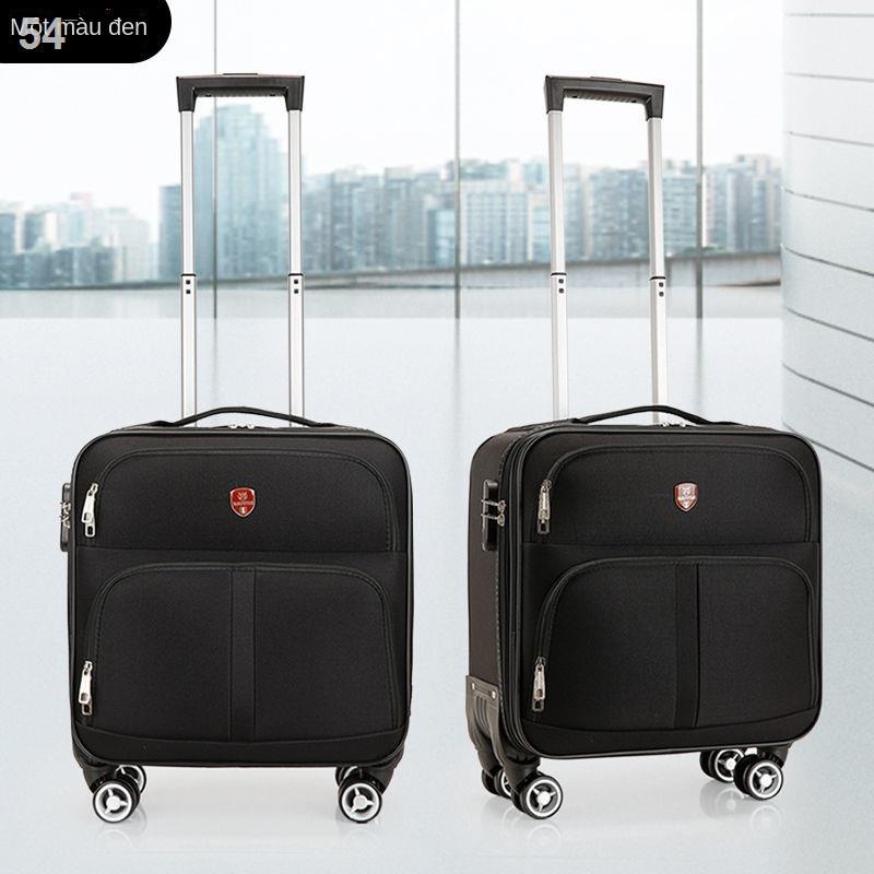 （Hộp kéo）Vali nhỏ, vải Oxford, kéo doanh nhân, da password 18 inch, nam nữ