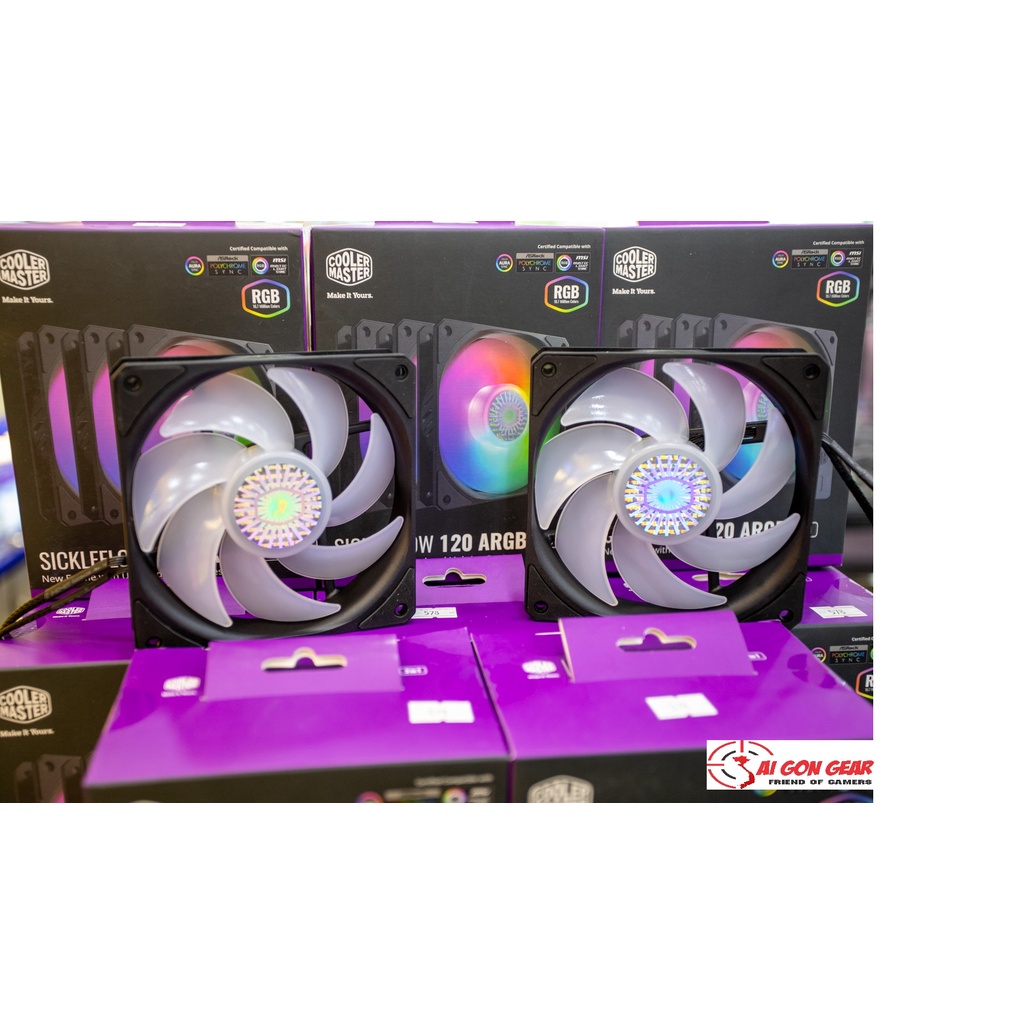 Bộ 3 Fan Cooler Master SickleFlow 120 ARGB 3in1