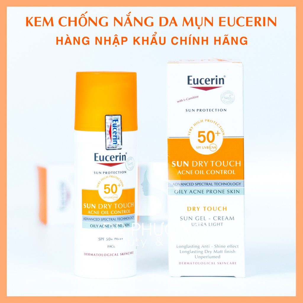 Kem chống nắng cho da nhờn mụn Eucerin Oil Control SPF50+