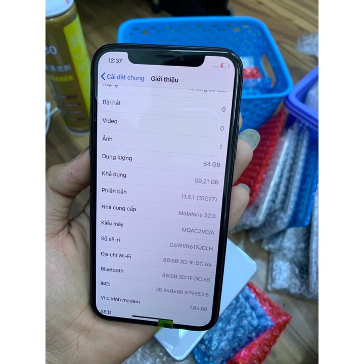 Điện Thoại IPhone X quốc tế- hàng có sẵn zin nguyên  áp  suất  bao chống  nước