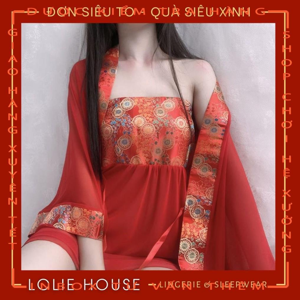 Cosplay cổ trang sexy có áo choàng - Set váy đầm ngủ sexy cổ trang Trung Quốc gợi cảm LOLIE HOUSE - CP24  - hot tiktok | BigBuy360 - bigbuy360.vn