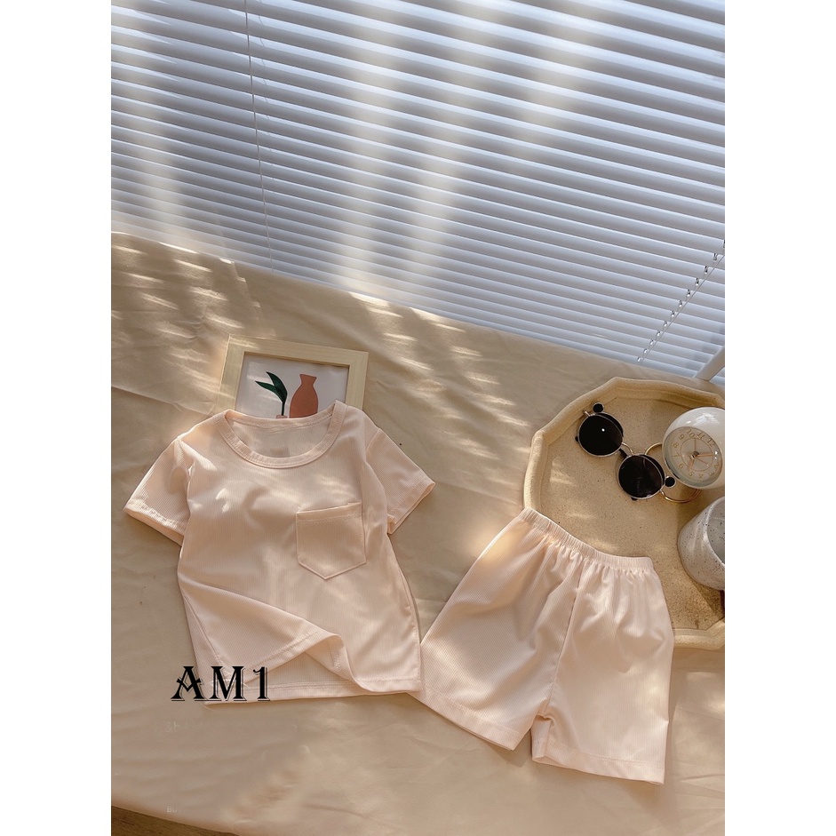 (7-18kg) Đồ bộ quần áo em bé sơ sinh tới 18kg - bộ quần áo cho bé trai và bé gái chất tăm QATE950