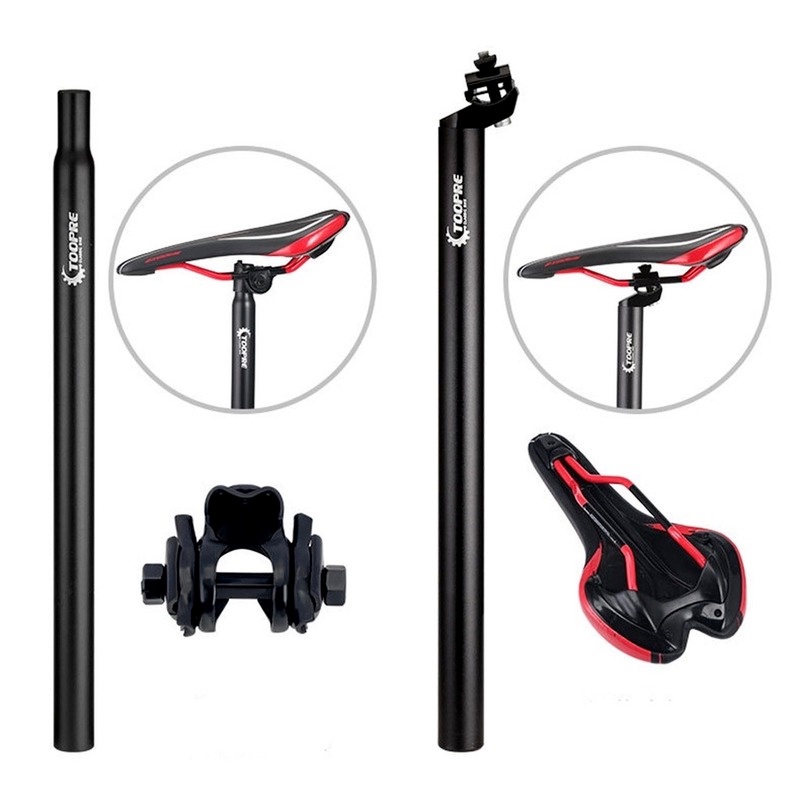 Cốt yên xe đạp leo núi TOOPRE 25.4-31.6mm bằng hợp kim nhôm 350/450mm chuyên dụng chấ