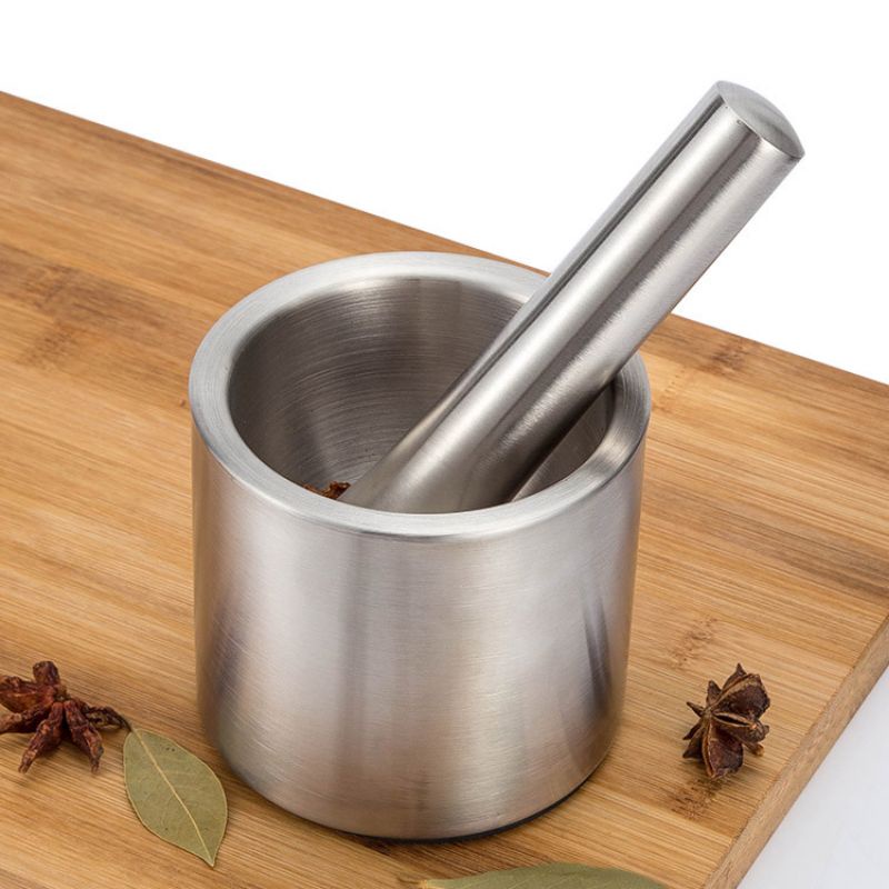 Bộ cối chày 304 thép không gỉ 10x9.5 - 14cm,,,