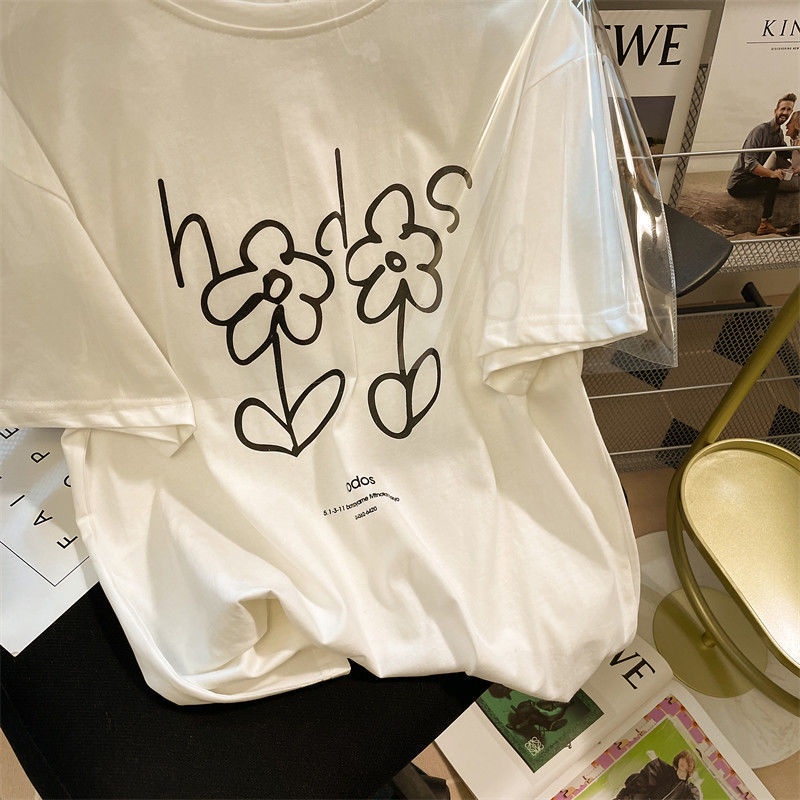 Áo Thun Ngắn Tay Dáng Rộng Thời Trang Dễ Phối Đồ