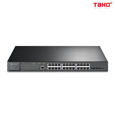 Bộ Chia Mạng, Thiết Bị Chuyển Mạch Tplink TL-SG3428XMP, Swich 24 cổng Gigabit L2 + 4 khe cắm 10GE SFP +