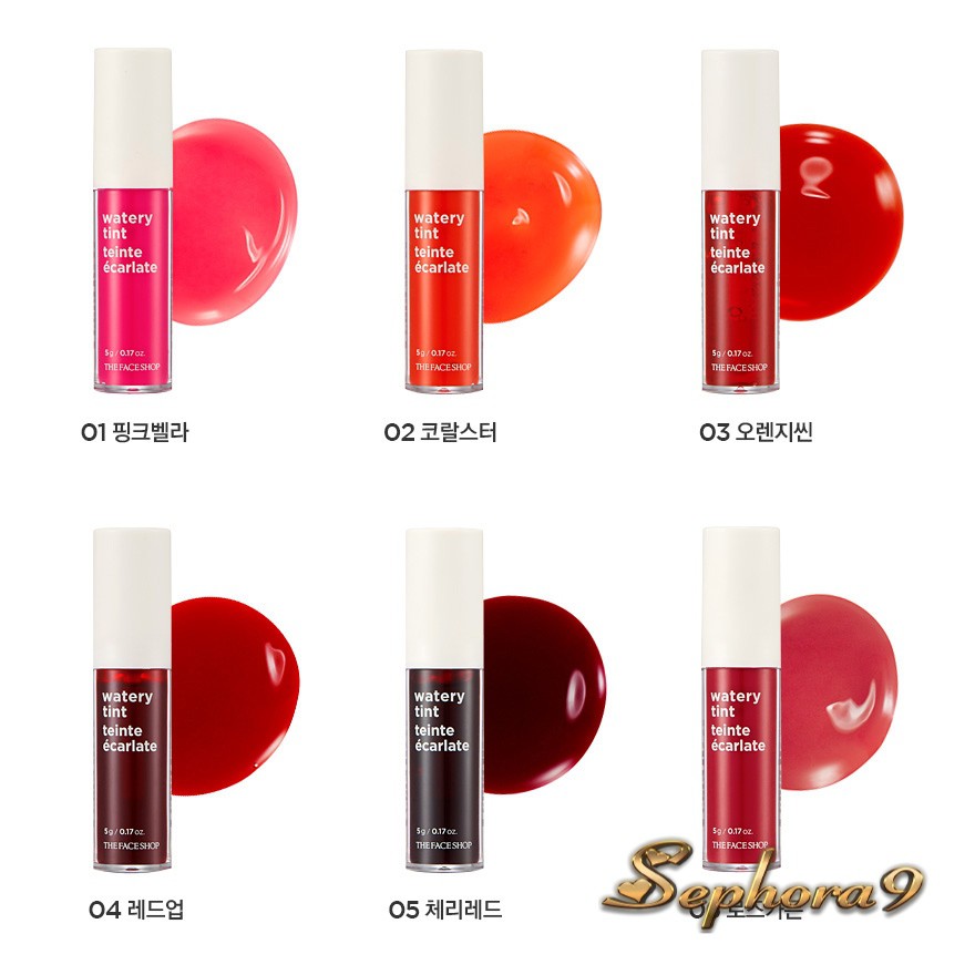 Son kem TFS Watery Tint The Face Shop 5g màu đẹp và mềm môi