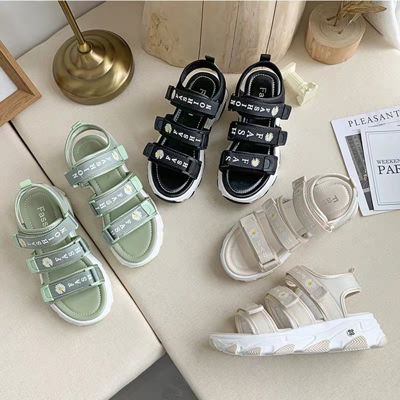 Sandal 3 quai 3 BÔNG HOA CÚC (mã 505)