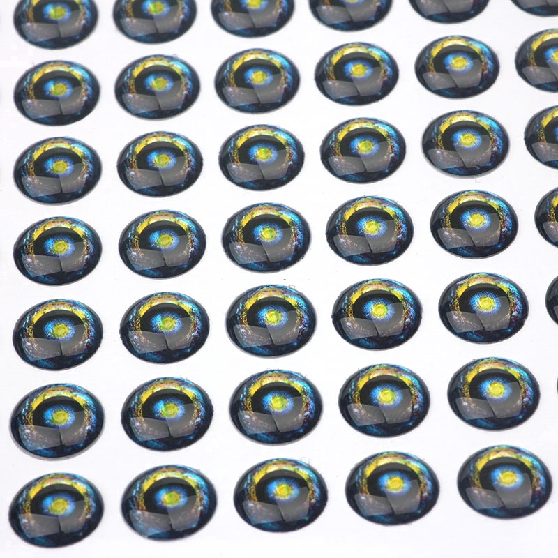 Mắt cá giả 4D kích cỡ 3 - 9mm dùng làm mồi câu cá