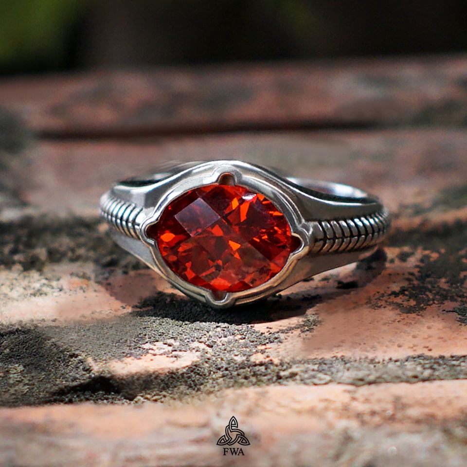 Nhẫn bạc nam FWA Narya Ring - Chúa tể chiếc Nhẫn