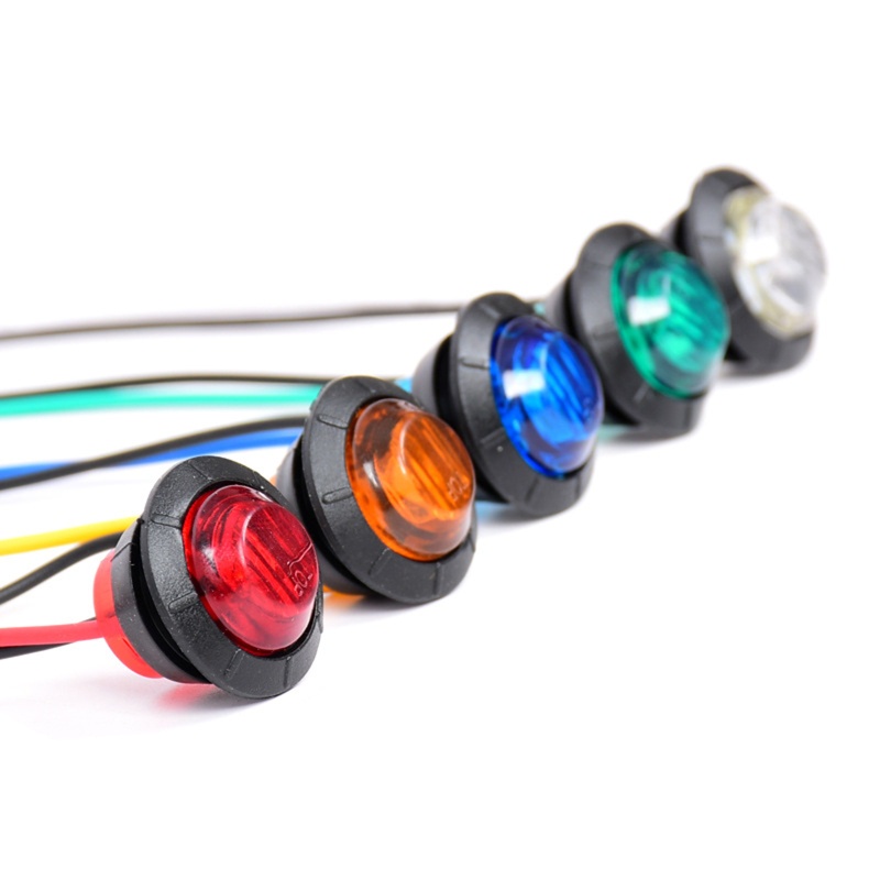 Bộ 10 Đèn LED Cảnh Báo 24V Gắn Hông Xe Tải / Xe Moóc Báo Tín Hiệu Hãm Phanh