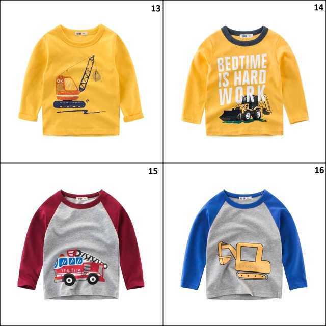 Áo cotton dài tay trẻ em 27Kids bé trai 2-7 tuổi