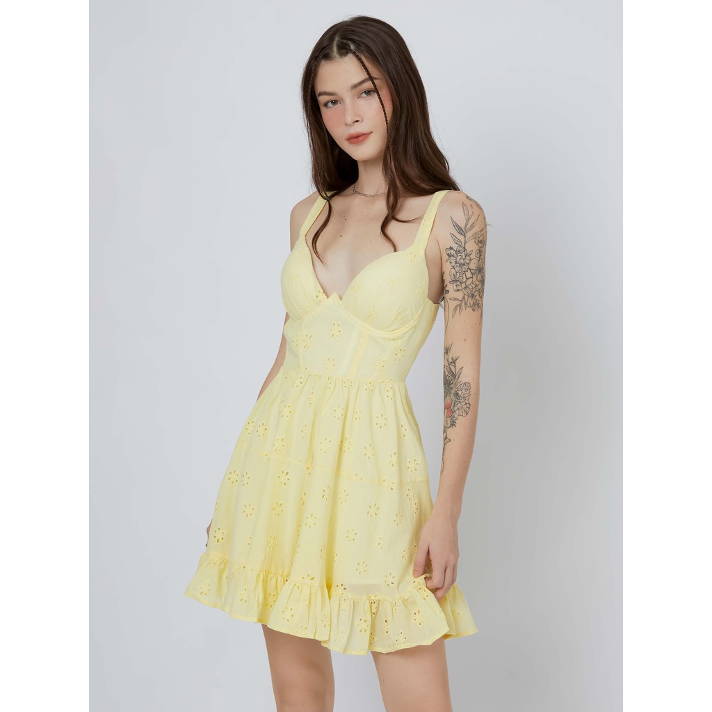 Đầm Ngắn Nữ Sun Dress Corset , Chất Vải Xô Hoa Thoải Mái , WDN000174 ,SOMEHOW