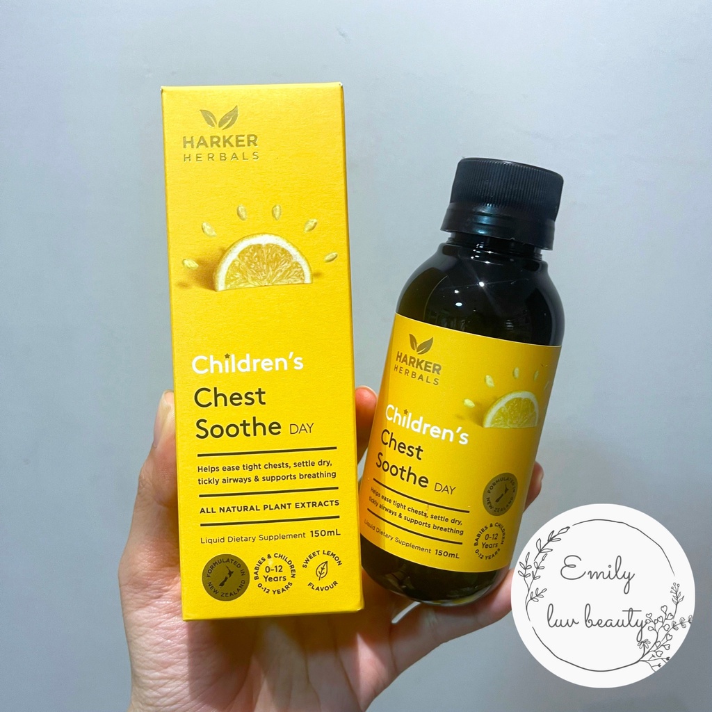 Siro Harker Chest Soothe vàng cho bé 150ml