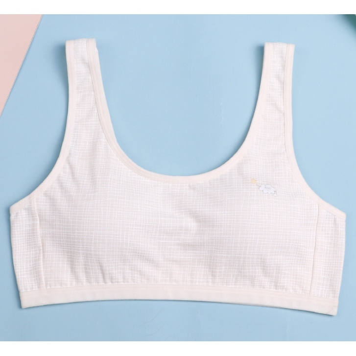 Bra / Áo Lá Học Sinh Cotton Sần Mút Mỏng Đám Mây ( AL:250) Hàng Loại Đẹp.