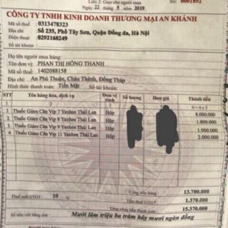 THUỐC GIẢM CÂN YANHEE (7VIÊN/ NGÀY): GIẢM MỠ THON GỌN