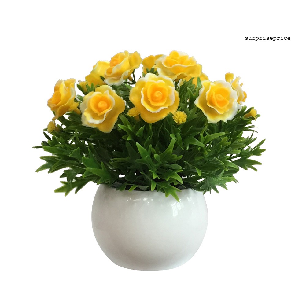 Chậu hoa nhân tạo dùng cho trang trí diy chất liệu nhựa