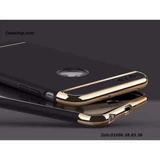 ốp 3 mảnh bóng đầu iphone 6/6s (đen)