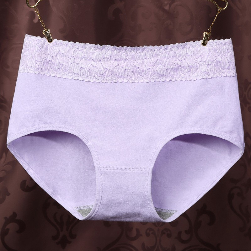 High quality fashion intimates Pure Cotton Women's Panties Lace Seamless Ms In Waist Underwear Natural Cotton Briefs | BigBuy360 - bigbuy360.vn