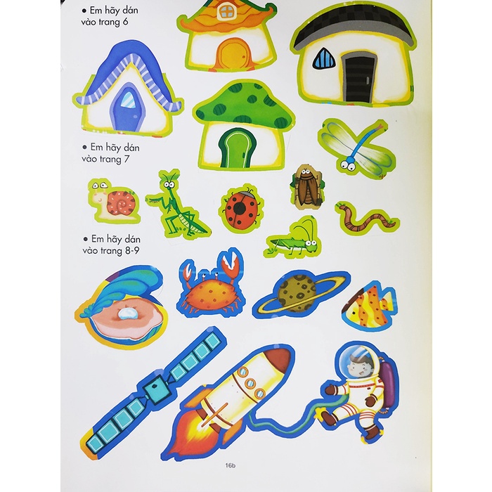 Sách thiếu nhi - 200 miếng bóc dán thông minh phát triển chỉ số IQ, EQ, CQ - Bộ 6 cuốn Đinh Tị books