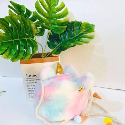 Túi xách unicorn ngựa thần lông mềm TXB3