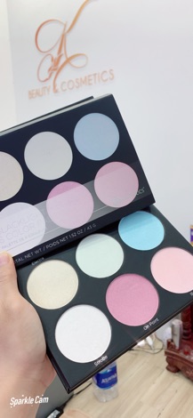 Bảng Highlight Bh Cosmetics - Blacklight Highlight 6 Color Palette