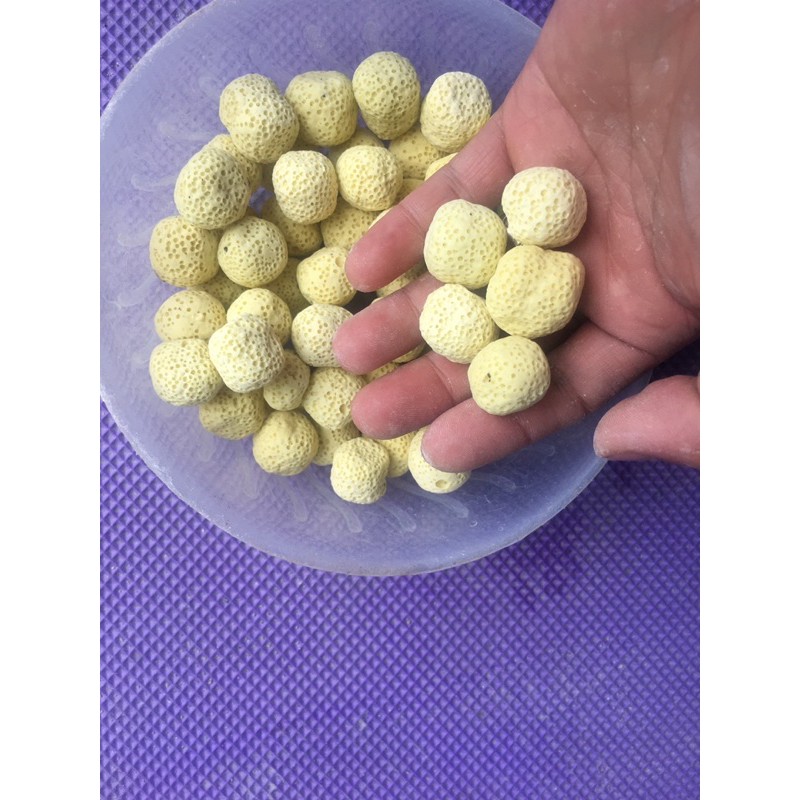 500gram Sứ bi vàng lọc nước bể cá cảnh cao cấp