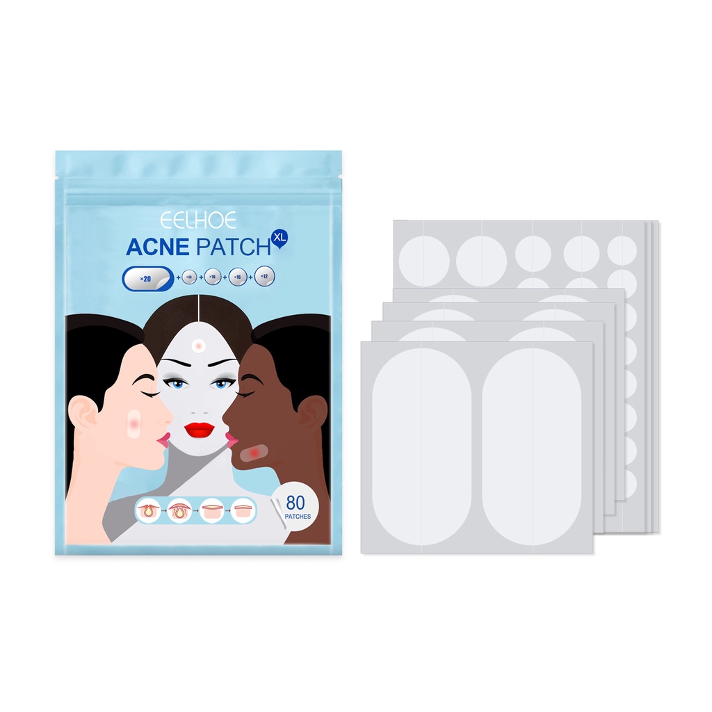Set 80 Miếng Dán Mụn Hydrocolloid Vô Hình Chăm Sóc Da
