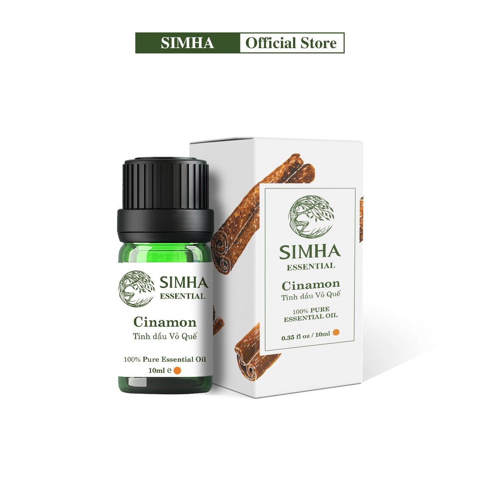 Tinh dầu Vỏ Quế SIMHA chống oxy hóa, tăng cường lưu thông loại 10ml