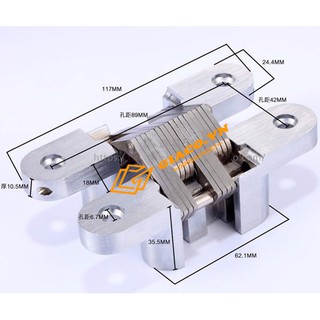 Bản lề chữ thập cỡ 5 (set 2 cái)