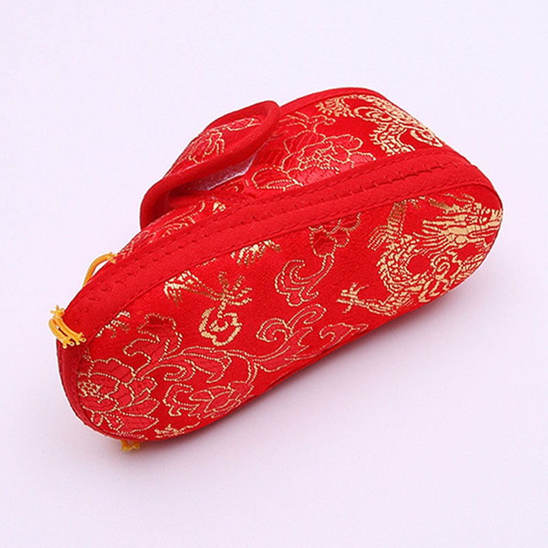 Giày cotton thêu hình hổ đế mềm thời trang cho bé sơ sinh