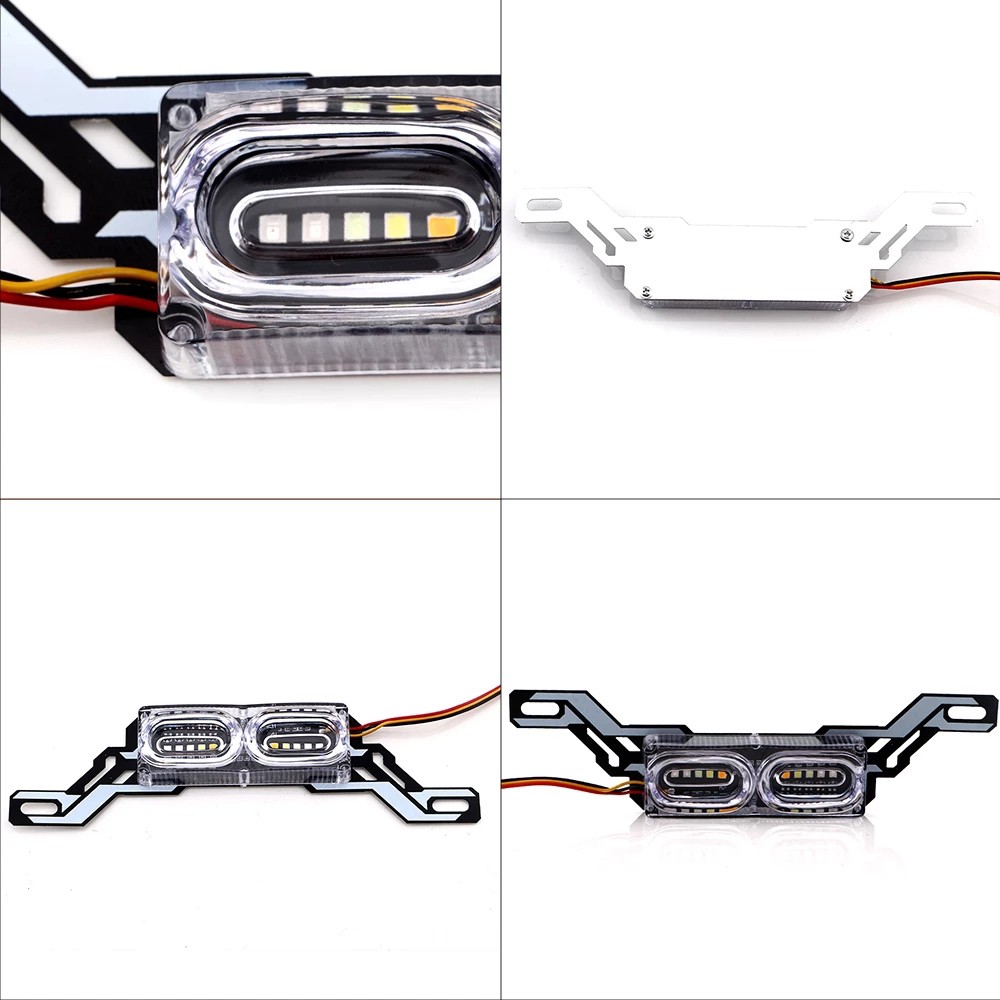 1 Đèn led rgb Nhiều Màu Sắc Gắn Biển Số Xe Hơi Xe Máy - YKD