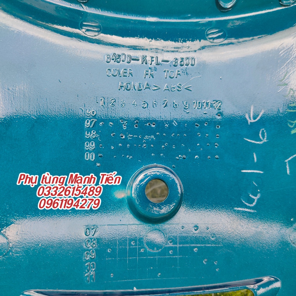 Mặt nạ Wave Thái 110 zin chính hãng Honda Thái Lan màu xanh nhớt