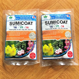 Phân tan chậm SUMICOAT 16-19-16 bịch 100gr