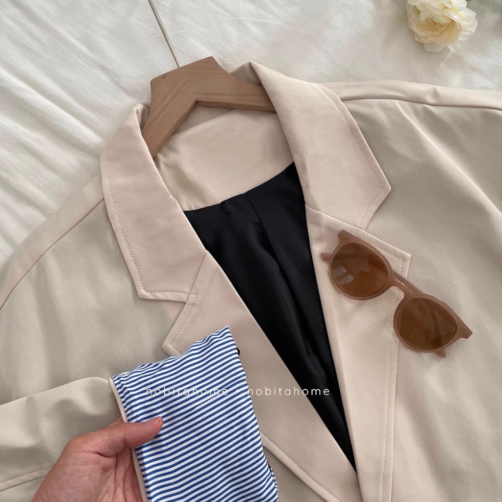 NOBITA HOME - ÁO KHOÁC BLAZER CHAGFORD VIỀN TAY KẺ SỌC