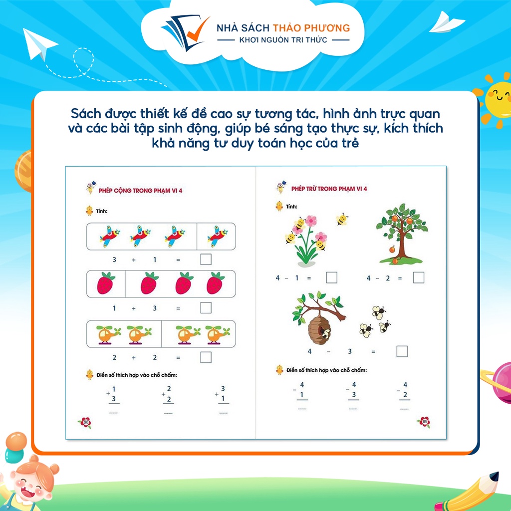Sách - Toán Tư Duy - Dành cho trẻ em từ 4 - 6 tuổi