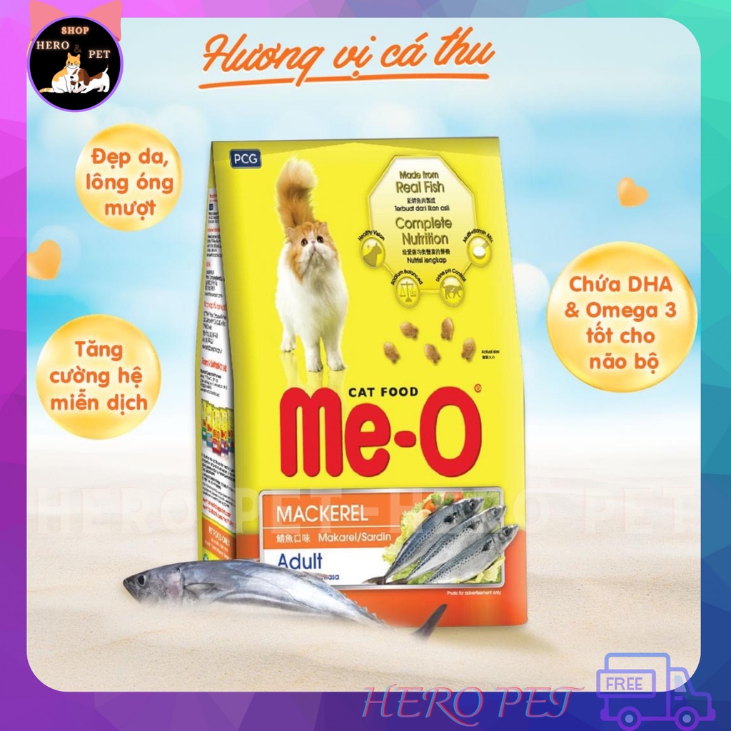 [350g] Thức ăn cho mèo Me-o Đủ vị - Hero Pet