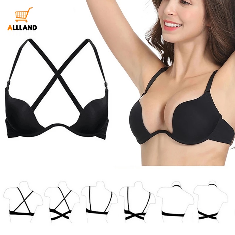 Áo Lót Nâng Ngực Hở Lưng / Thấp Hình Chữ U Quyến Rũ Thời Trang Cho Nữ