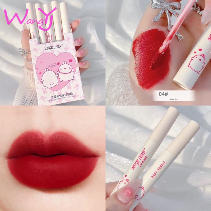 Set Son Môi MUGE LEEN Màu Sắc Xinh Xắn Chống Thấm Nước Lâu Trôi Không Phai Màu