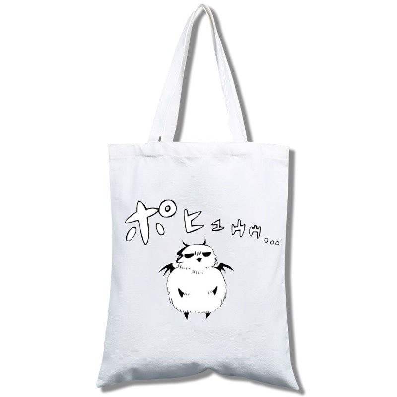 Túi tote vải trắng đeo vai in hình IRUMA GIÁ ĐÁO Mairimashita! Iruma-kun anime chibi phong cách cá tính
